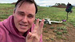 Hobbyking Bixler 2 Episode 5 -  Maiden with Crash! Matek F405 + Inav