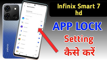 Infinix smart 7 hd app lock/Infinix smart 7 hd me app lock kaise kare/app lock setting