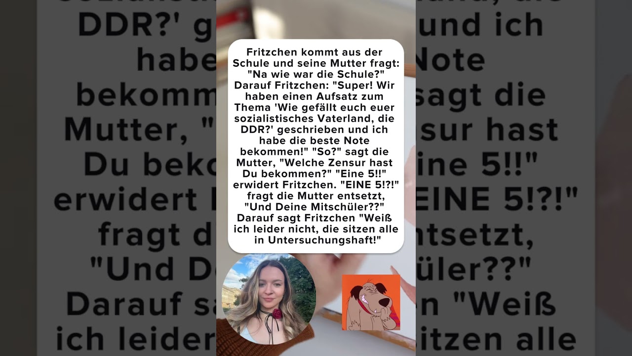 Fritzchen und die DDR: Beste Note mit einer 5 😂