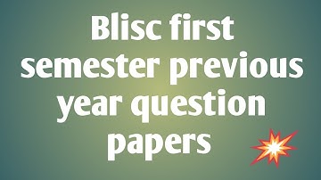 BLISC FIRST SEMESTER QUESTION PAPERS (( Library and Society ))