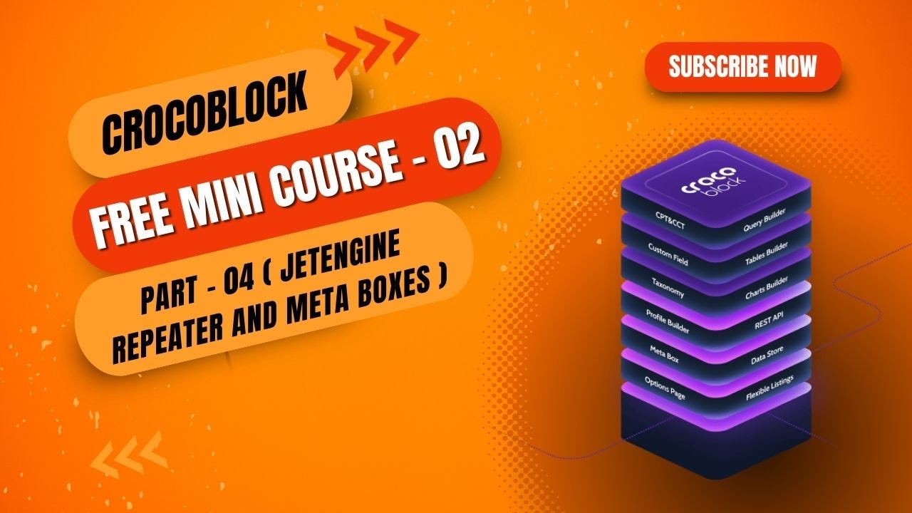 Crocoblock Free Mini Course - 02 Part - 04 (Jetengine Repeater and Meta ...