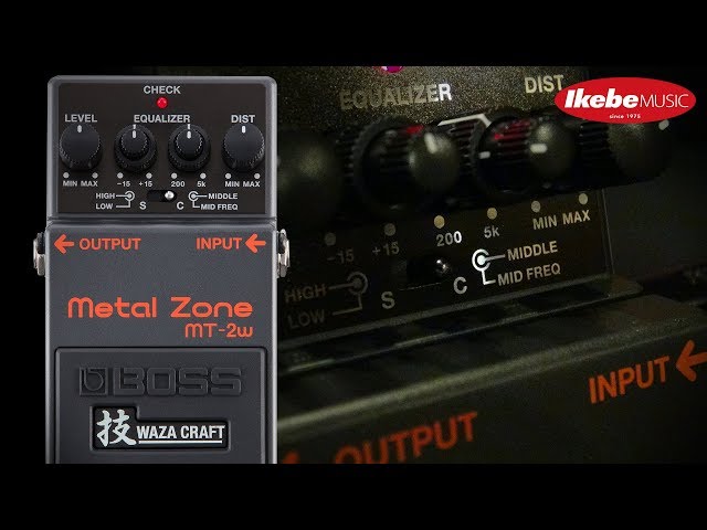 BOSS MT-2W l Zone 技 WAZA CRAFTメタルゾーン Amazon.com: Boss MT-2W Waza Metal Zone Distortion Pedal