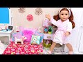 Doll practices healthy bedtime routine! Play Dolls good habits for kids