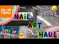 Temu nail art products haul  beginner stamping kit tips dual system french silicone tabs crystals