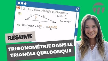 Trigonométrie dans le triangle quelconque