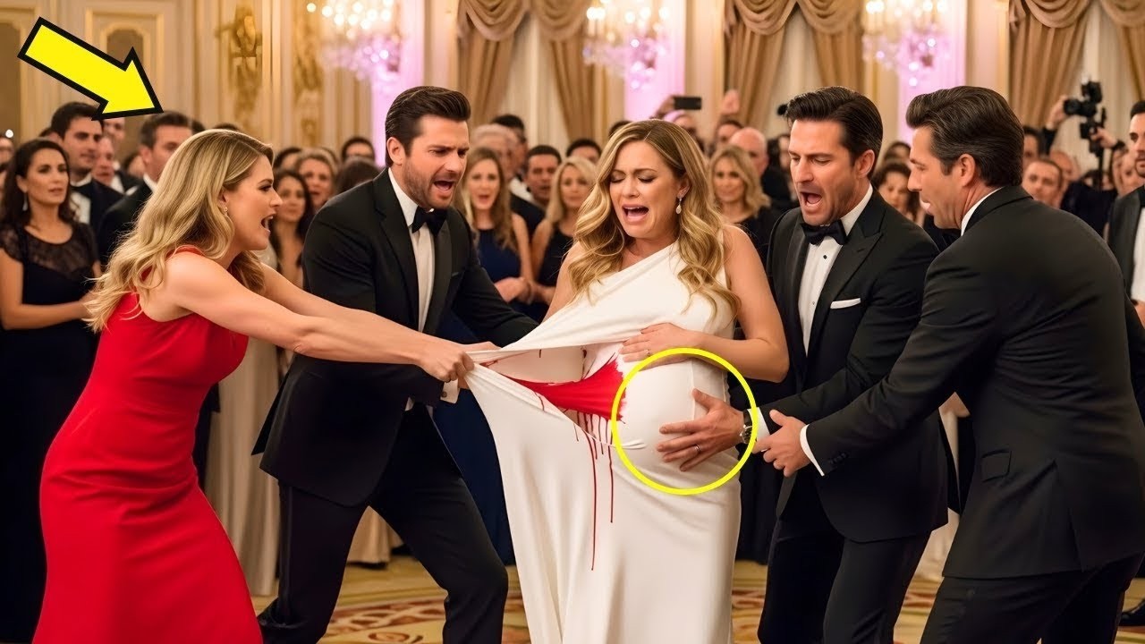 “Amante Rasga Vestido da Esposa Grávida no Gala — Até 3 Irmãos Bilionários Cobram a Conta!”