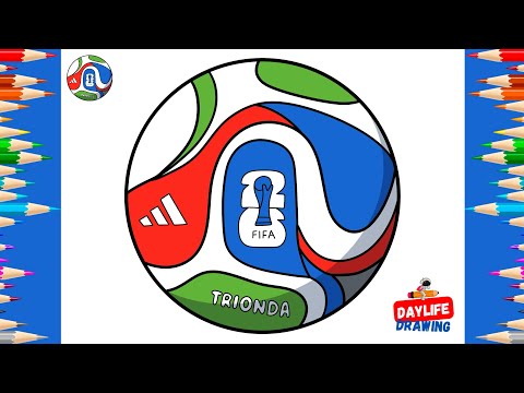 How to Draw Adidas Trionda | The FIFA World Cup Ball 2026