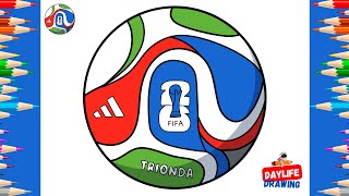 How to Draw Adidas Trionda | The FIFA World Cup Ball 2026