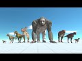 GORO & CARNIVORE DINOSSAURS vs UNITS - Animal Revolt Battle Simulator