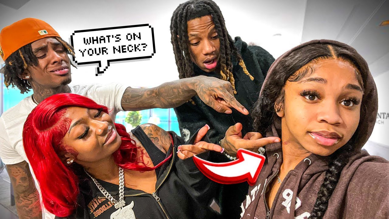 HICKEY PRANK ON TJ & BJ😬😗 * THEY MAD*