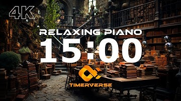 15 Minute Relaxing Piano Music Timer with Alarm ⏰ | #pianomusic #timerelaxing #relaxpianomusic