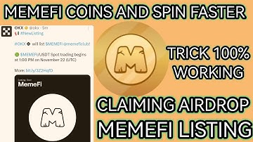 HOW TO COLLECT COINS FASTER MEMEFI TRICKS || MEMEFI TIPS || MEMEFI LISTING