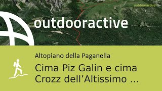 Cima Piz Galin e cima Crozz dell’Altissimo il 8 novembre 2024