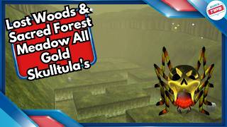 Lost Woods & Sacred Forest Meadow All Gold Skulltulas in The Legend of Zelda Ocarina of Time