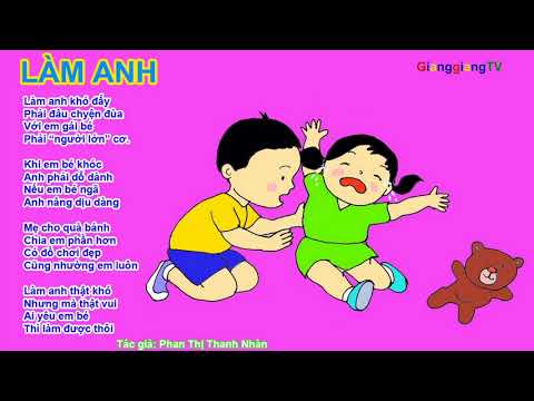 Video Bài thơ Làm Anh - Thơ truyện mầm non - Đọc thơ cho bé... - youtube