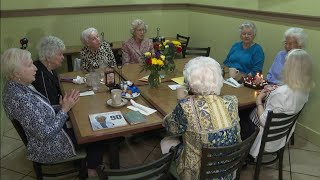 Woman celebrates 96th birthday with childhood best friends