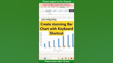 Create stunning Bar Chart with just one shortcut key #shorts #shortsfeed #exceltips #exceltutorial
