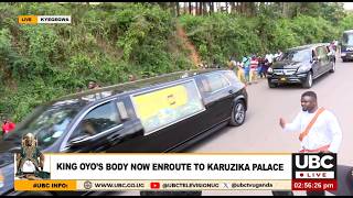 KING OYOS BODY EN ROUTE TO KARUZIKA PALACE FOR BURIAL RITES