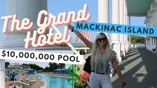 STAYING AT THE GRAND HOTEL MACKINAC ISLAND: New $10,000,000 pool, horse back riding, biking, fudge.