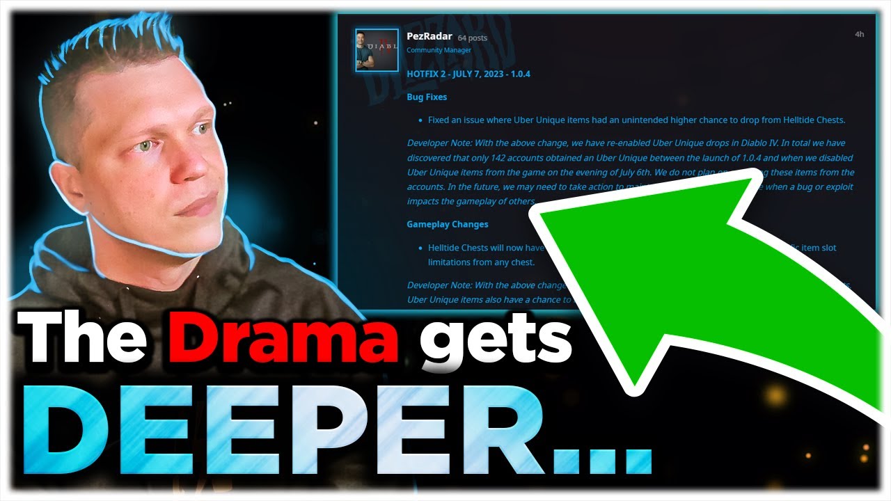 Diablo 4 - Blizzard's WEIRD SOLUTION for Bugged Uber Uniques 
