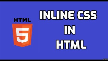 Inline CSS in HTML