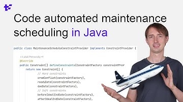 Code automated maintenance scheduling in Java with Timefold
