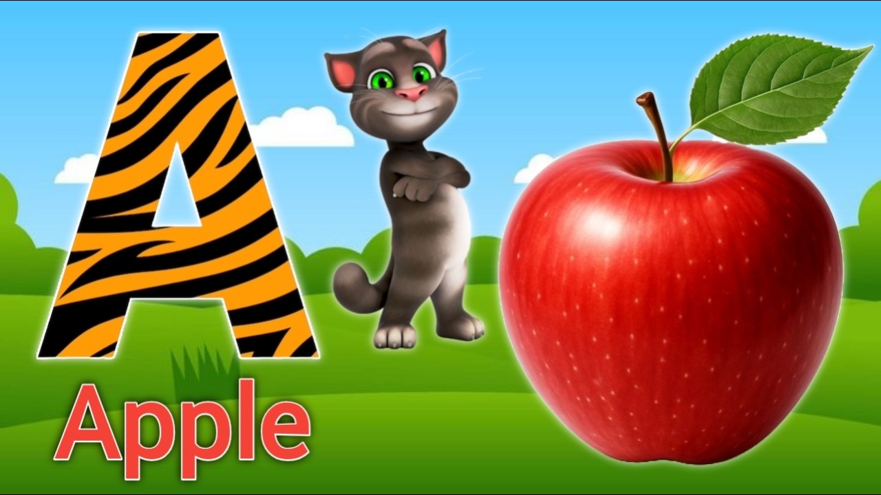 A for apple | अ से अनार |abcd | Phonics song for nursery