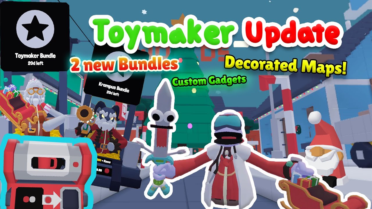 Yeeps Christmas Toymaker Update is Here! 🎁❄️(2 New bundles, Map decorations, and Present Stashes!)