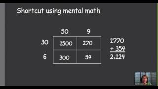 Multiplication using Rectangular Array Model
