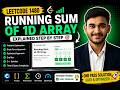 LeetCode 1480: Running Sum of 1D Array Explained in C++ | Step-by-Step