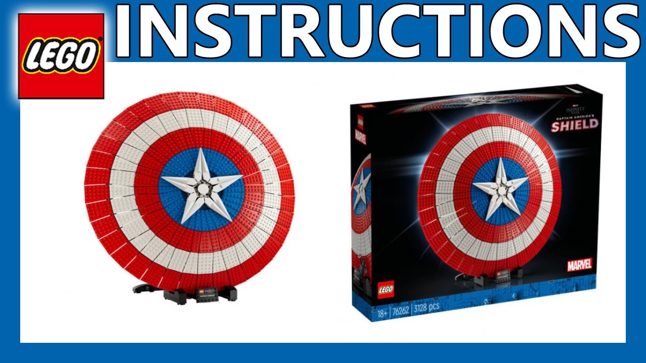 LEGO Instructions | Captain America's Shield | 76262 | LEGO Marvel 2023 ...
