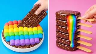 🌈 Ultimate Rainbow Marshmallow Cake | So Easy Chocolate Cake &amp; Dessert Ideas by Tasty Plus