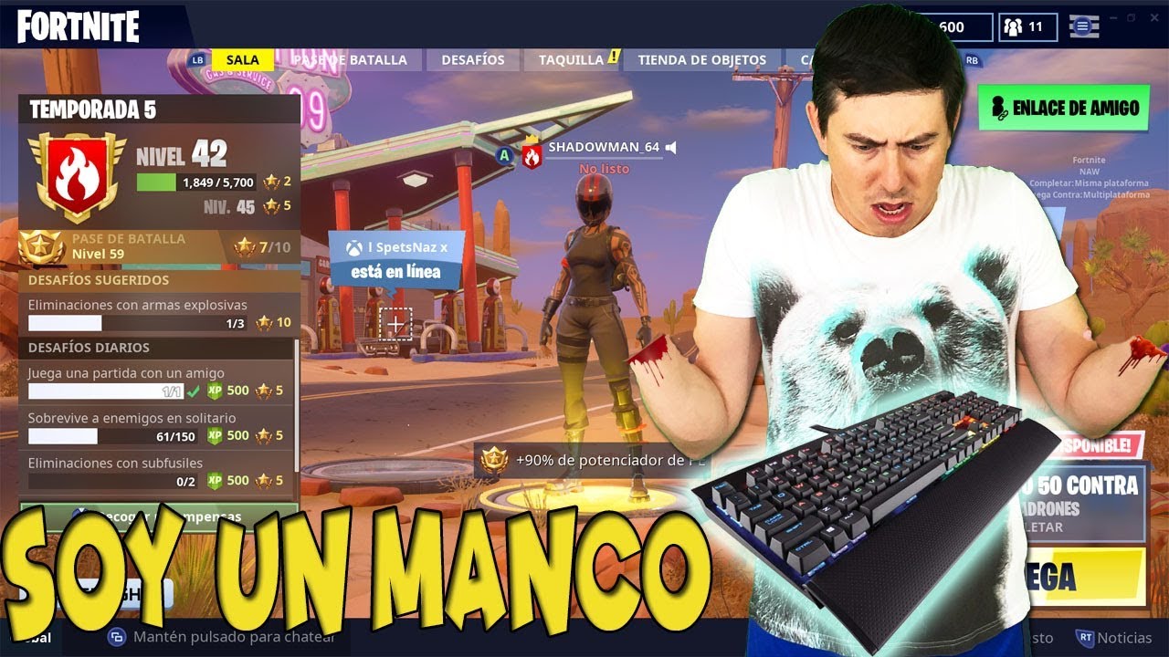 Jugando FORTNITE por primera vez (Manqueando) 💜