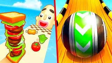 Sandwich Runner | Sky Rolling Ball 3d - All Level Gameplay Android,iOS - NEW APK UPDATE