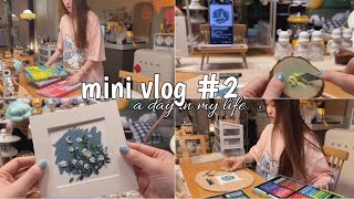 Vlog 下暴雨的晚上在家玩油画棒吧