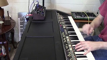 Behringer Model D interfaced with polymoog (by Synthpro)