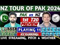 Pakistan vs new zealand 1st t20 match 2024 preview  playing 11 pitch live streaming  pak vs nz