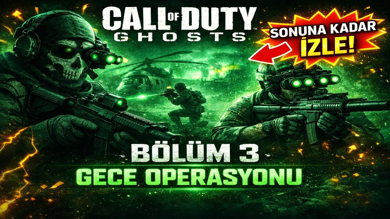 Alanjio Cod Gece Operasyonunda Ortalık SAVAŞ ALANI Oldu!🔥| COD Ghosts Türkçe YAMA # ...