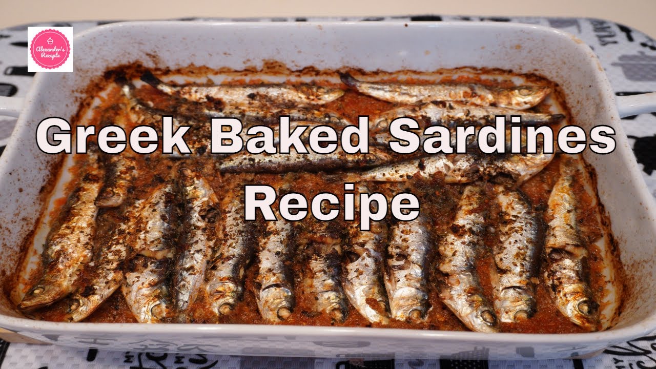 Greek Baked Sardines Recipe YouTube