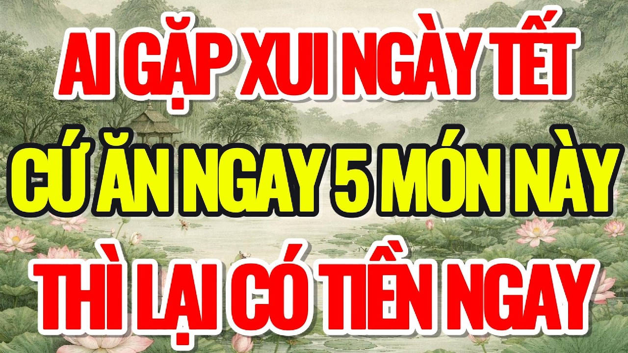 XUI XẺO NỢ NẦN NGÀY TẾT, ĂN NGAY 5 MÓN NÀY, THÌ LẠI CÓ TIỀN NGAY - Lời Phật Dạy #loiphatday