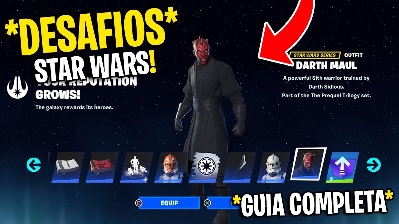 *GUIA* Como COMPLETAR TODAS las MISIONES de STAR WARS en FORTNITE 🎁😱 ...