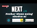 Next Js Header Menu Using  shadcn ui