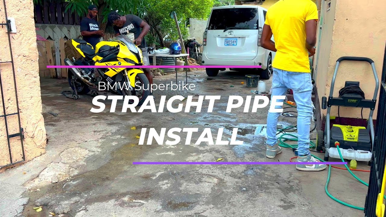 HOW TO STRAIGHT PIPE YOUR BMW S1K BMW Catalytic Converter Delete with stock Akrapovic Muffler