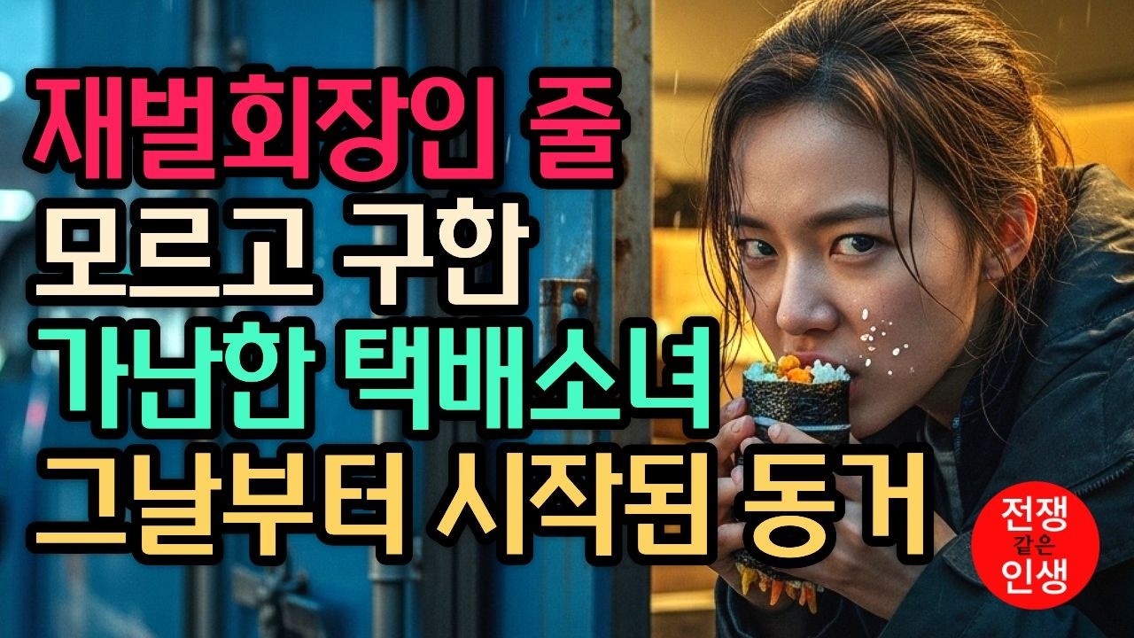 비오는 산길에서 택배소녀가 구한 피투성이 노인, 알고보니 실종된 7천억 재벌 회장이었습니다 ㅣ노후사연ㅣ오디오북ㅣ감동실화