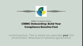 cmmcDIRECTED: Onboarding Wizard — Your Instant Gap Analysis for CMMC