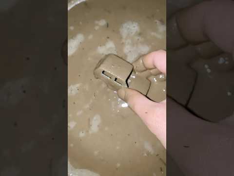 “What surprise is buried in the mud? 🤯🧐🍢🏓🍬”