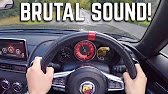 Pov Drive Onboard Acceleration 0 60 New Abarth 124 Fiat Spider Crazy Loud Exhaust Sound Youtube