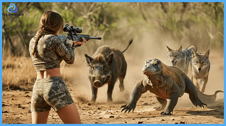 Komodo Dragon Hunting – Insane Moments Hunter Takes Down Wild Boar and Coyote with Perfect Shots