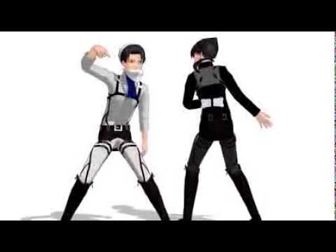 【進撃のMMD】パンダヒーロー固定カメラ兵長【自己満】