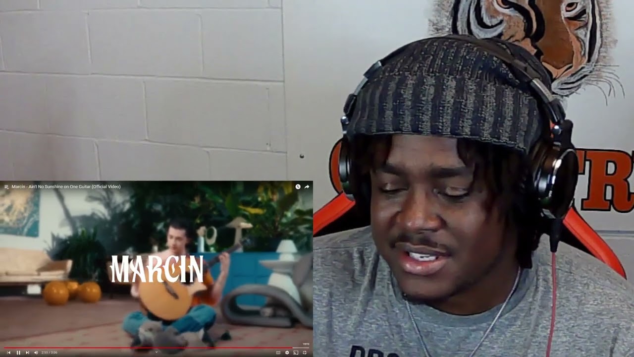 LeoJ Reacts To Marcin - Ain't No Sunshine on One Guitar